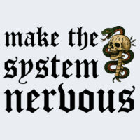 Make The System Nervous - GD11 Softstyle® Adult Long Sleeve T-Shirt Design