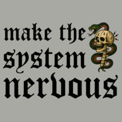 Make The System Nervous - GD57 Heavy Blend™ Adult Hooded Sweatshirt Design