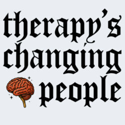 Therapy's Changing People - GD11 Softstyle® Adult Long Sleeve T-Shirt Design