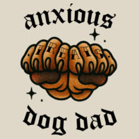 Anxious Dog Dad - W201 Premium Cotton Tote Design