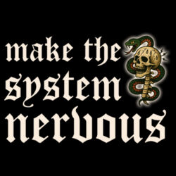 Make The System Nervous - GD57 Heavy Blend™ Adult Hooded Sweatshirt Design