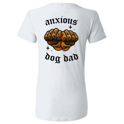 Anxious Dog Dad - GD95 Heavy Cotton™ Ladies' T-Shirt Thumbnail