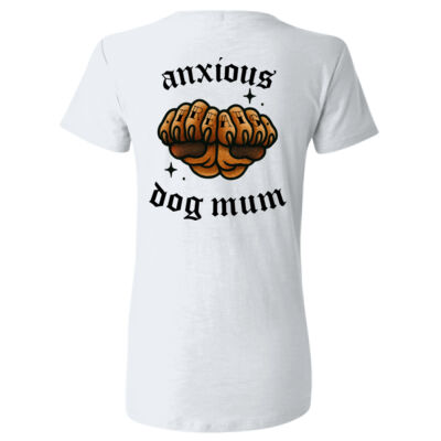 Anxious Dog Mum - GD95 Heavy Cotton™ Ladies' T-Shirt Thumbnail