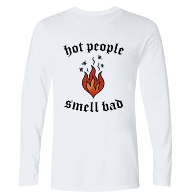 Hot People Smell Bad - GD11 Softstyle® Adult Long Sleeve T-Shirt Thumbnail
