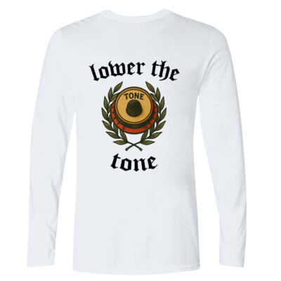 Lower The Tone - GD11 Softstyle® Adult Long Sleeve T-Shirt Thumbnail
