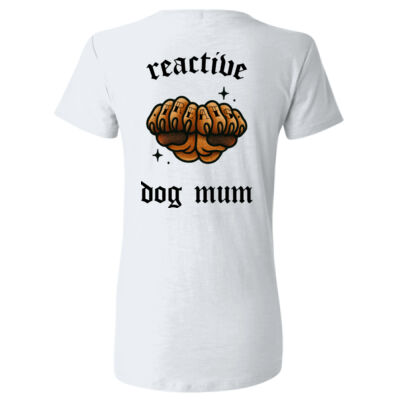 Reactive Dog Mum - GD95 Heavy Cotton™ Ladies' T-Shirt Thumbnail