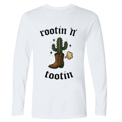 Rootin N Tootin - GD11 Softstyle® Adult Long Sleeve T-Shirt Thumbnail