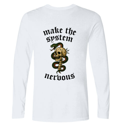 Make The System Nervous - GD11 Softstyle® Adult Long Sleeve T-Shirt Thumbnail