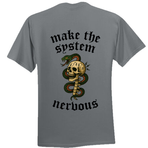 Make The System Nervous - GD05 Heavy Cotton™ Adult T-Shirt Thumbnail