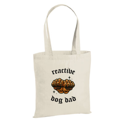 Reactive Dog Dad - W201 Premium Cotton Tote Thumbnail
