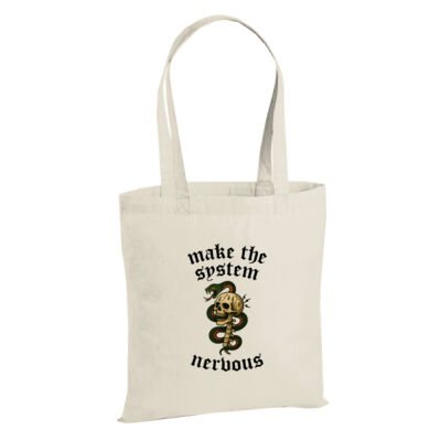 Make The system Nervous - W201 Premium Cotton Tote Thumbnail
