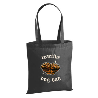 Reactive Dog Dad - W201 Premium Cotton Tote Thumbnail