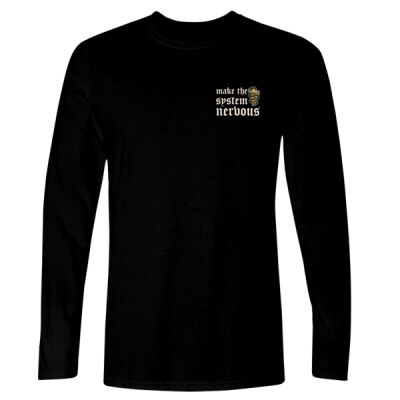 Make The System Nervous - GD11 Softstyle® Adult Long Sleeve T-Shirt Thumbnail